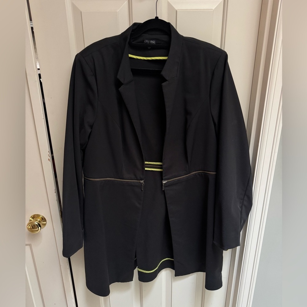 City Chic Longline Blazer Convertible